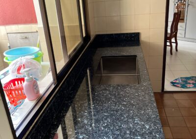 923 BLUE PEARL Granite Stone Singapore and Malaysia Durable stone almost scratch proof surfaces, strongest material for kitchen counter top.