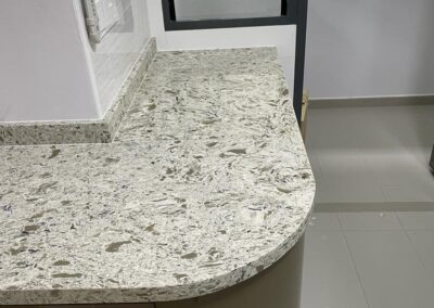 551 Roccia Grey quartz surfaces by Casa Stone Singapore and Malaysia Durable stone almost scratch proof surfaces,strongest material for kitchen counter top.