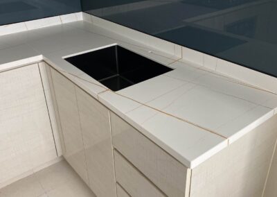 S-3001 LAUREN PLATINO SINTER Sintered Stone by Casa Stone Singapore and Malaysia Durable stone almost scratch proof surfaces, highly stain resistant, strongest material for kitchen counter top
