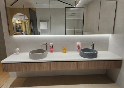 S-8801 Cemento Blanco SINTER Stone Singapore and Malaysia Durable stone almost scratch proof surfaces, highly stain resistant, strongest material for kitchen counter top